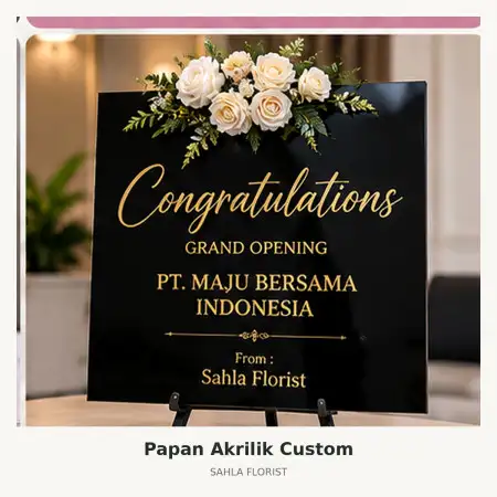 Papan Bunga Akrilik Mrccc Siloam